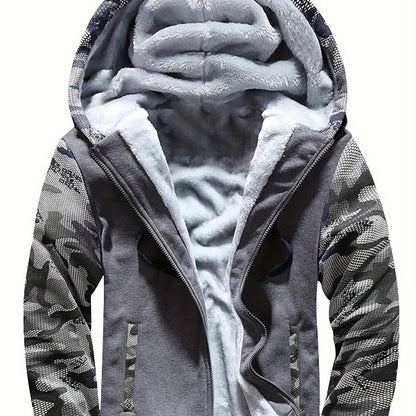 Quinlan | Plush Lined Zip Up Hooded Jacket