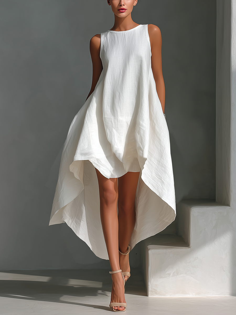 Alouette | Sleeveless High Low Midi Dress