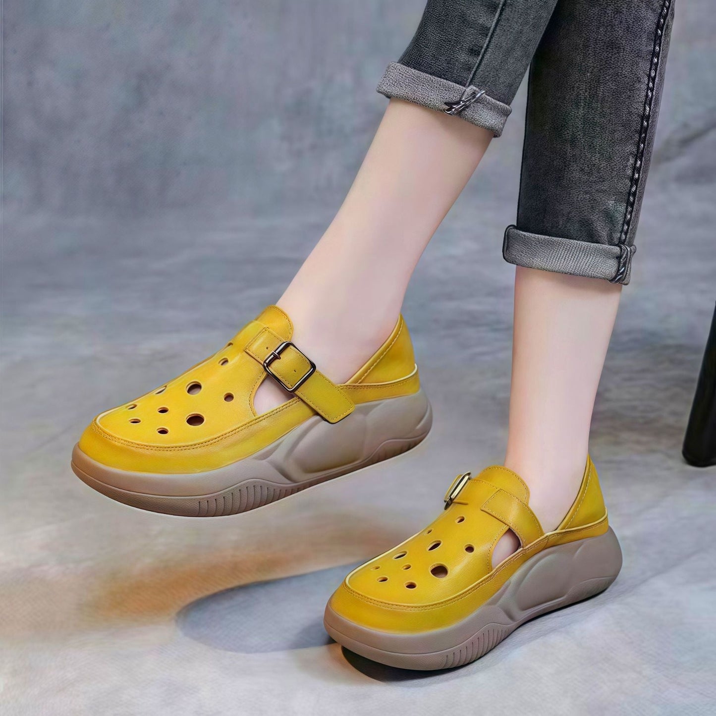 Brialyn | Perforated Casual Mary Jane Shoes