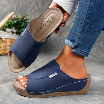 Mirelune | Casual Wedge Mule Sandals