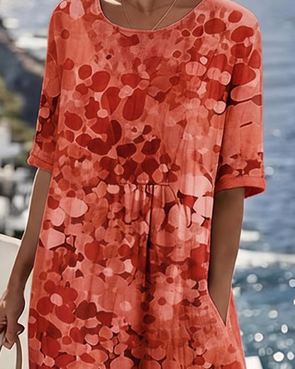 Orlena | Floral Print Relaxed Midi Dress