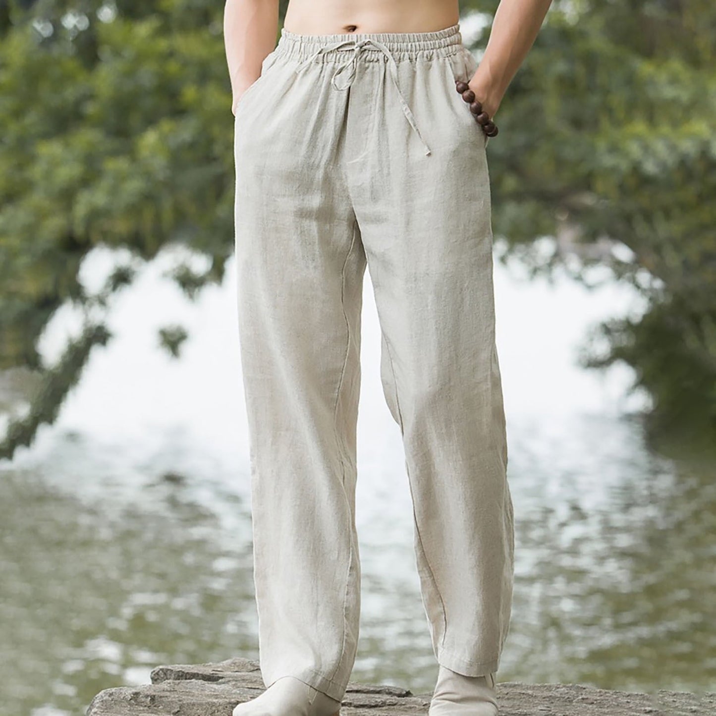 Ethan | Relaxed Linen Drawstring Pants