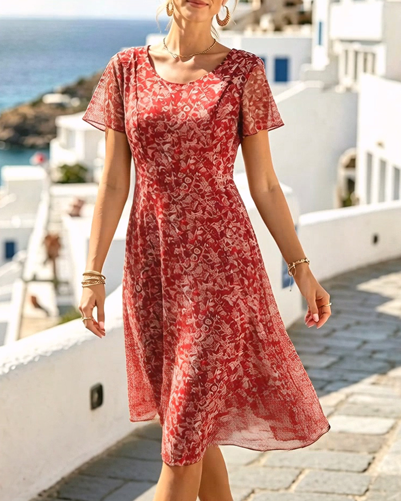 Zylisse | Floral Mesh Midi Dress