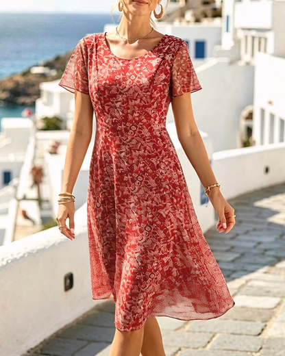 Zylisse | Floral Mesh Midi Dress