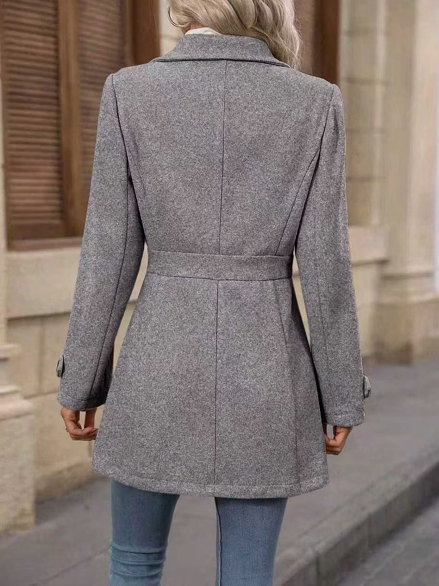 Jacintha | Classic Tailored Mid Length Coat