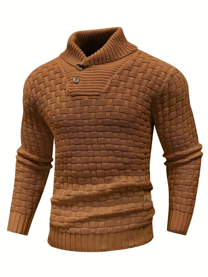 Percival | Cozy Textured Collar Sweater