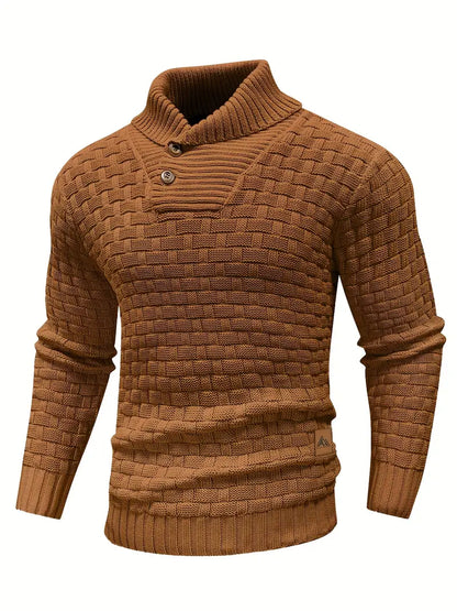 Percival | Cozy Textured Collar Sweater