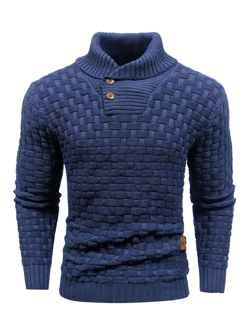 Percival | Cozy Textured Collar Sweater