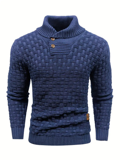 Percival | Cozy Textured Collar Sweater
