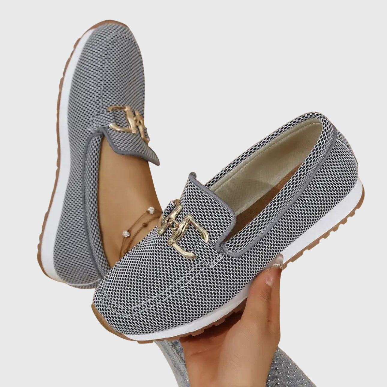 Veloura | Chain Detail Slip On Loafers