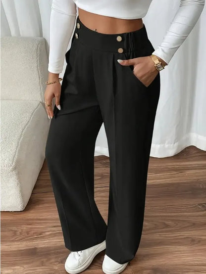 Vianne | Flattering High Waist Wide Leg Pants
