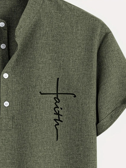 Tavrion | Henley Collar Casual Summer Shirt