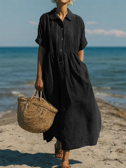 Zephlora | Relaxed Beachside Shirt Dress