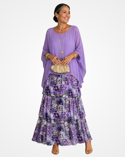 Xyloria | Flowing Tiered Maxi Dress