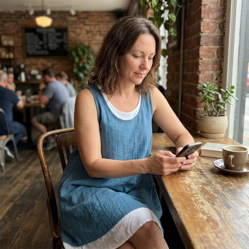 Felicity | Layered Linen Tank Dress