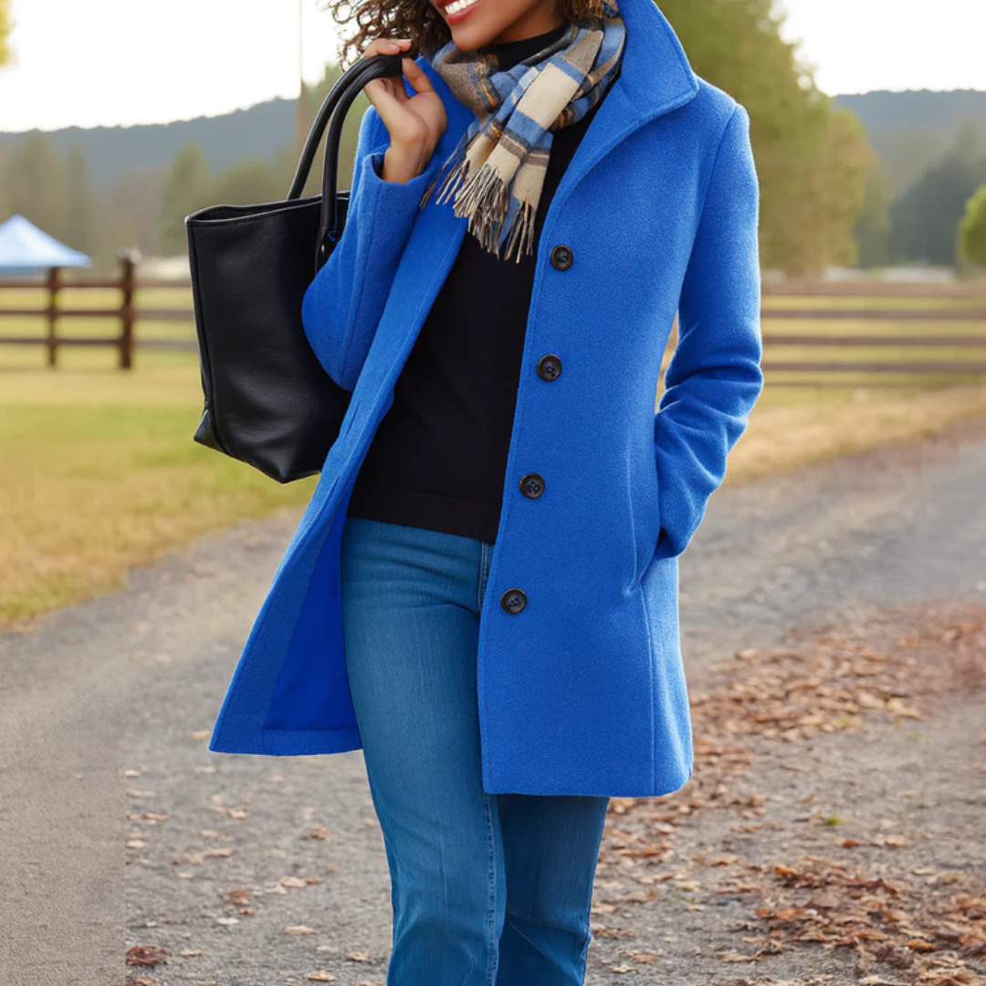Adair | Refined Single Breasted Long Coat
