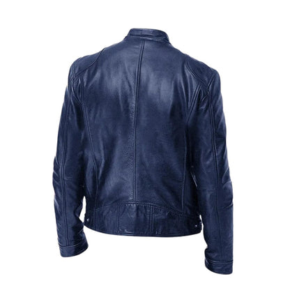 Oberon | Slim Fit Zip Front Biker Jacket