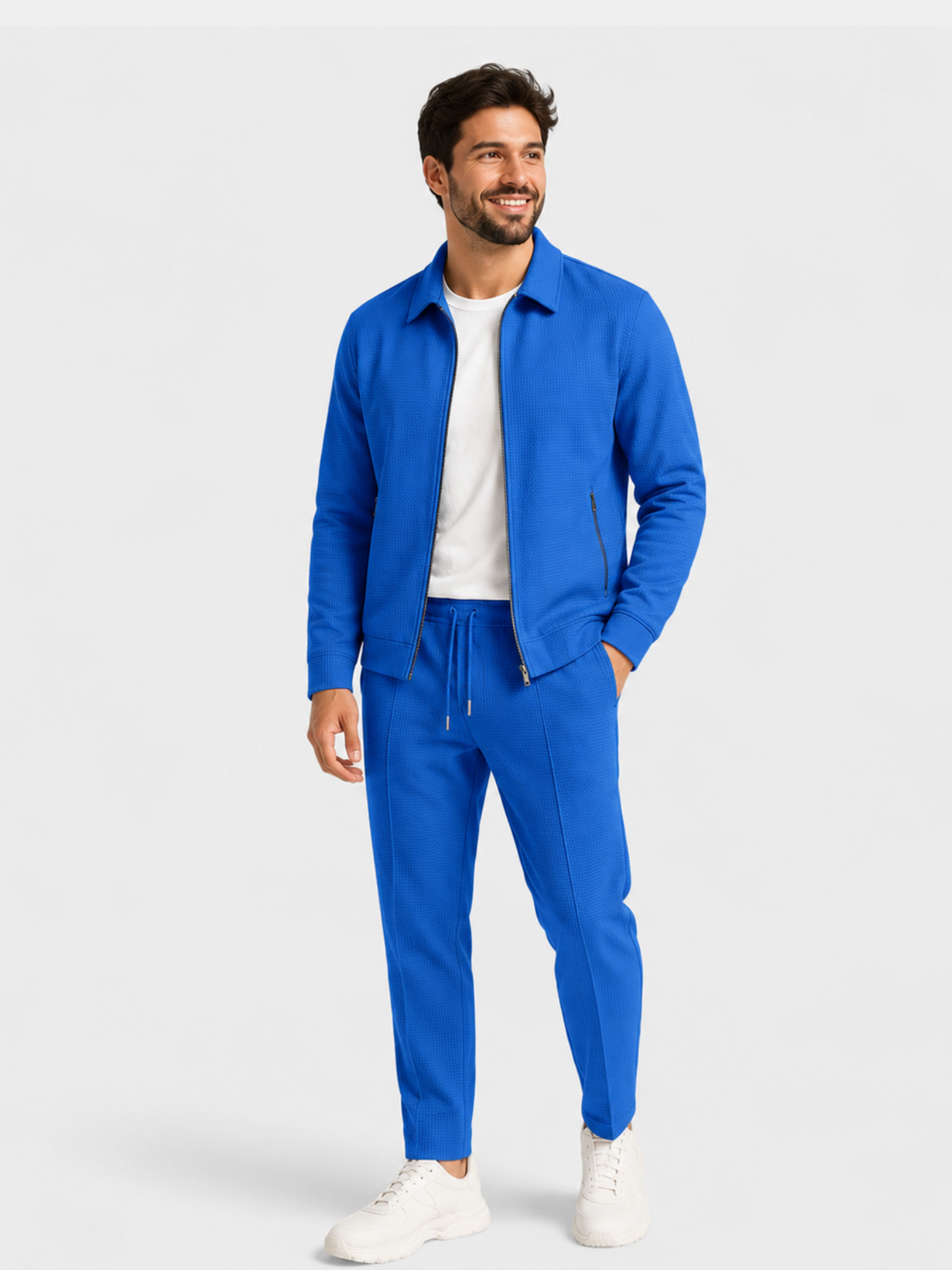 Corbett | Textured Zip Jacket Co Ord Set