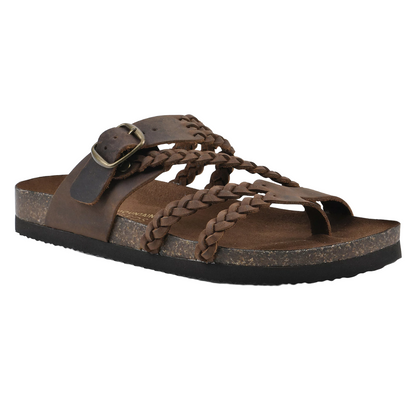 Velarisse | Braided Strap Slide Sandals
