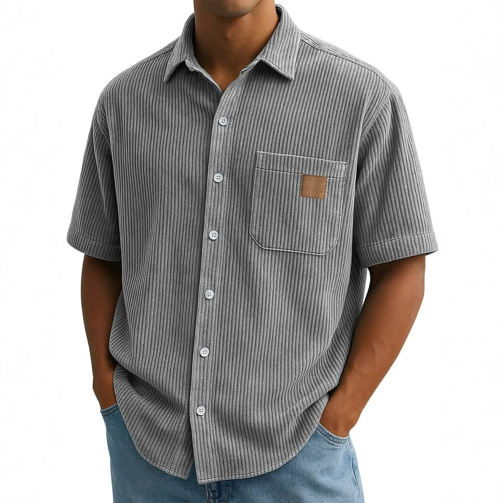Bastien | Textured Knit Button Shirt