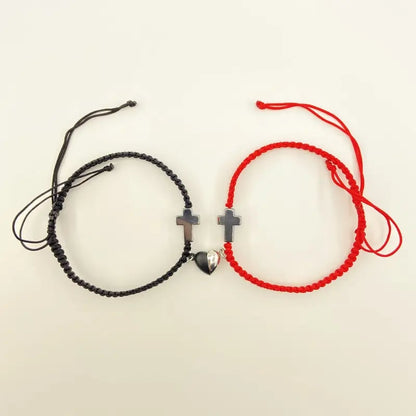 Elaric | Cross Charm Couple Bracelets