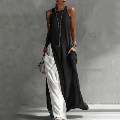 Elowena | Soft Drape Sleeveless Maxi Dress