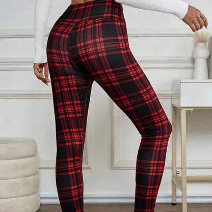 Ginevera | High Waist Plaid Leggings