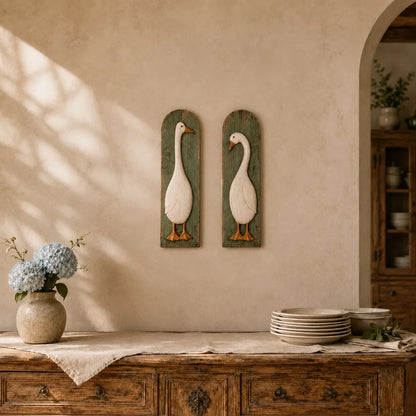 Zorelia | Rustic Goose Wall Decor Set