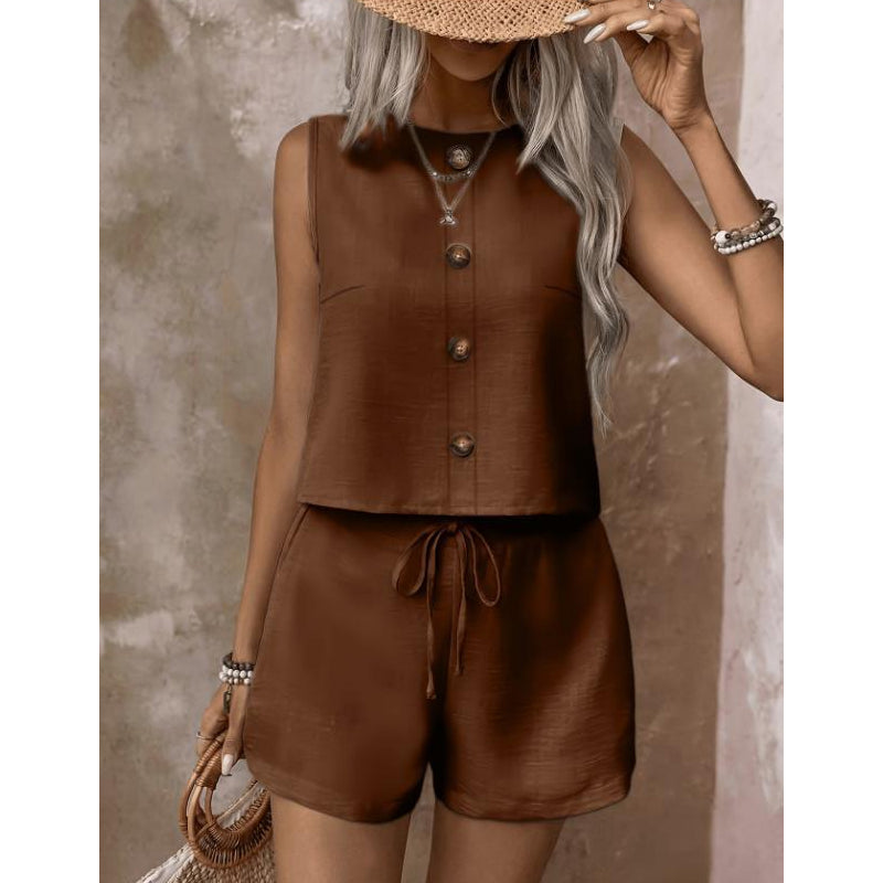 Diantha | Button Detail Two Piece Set