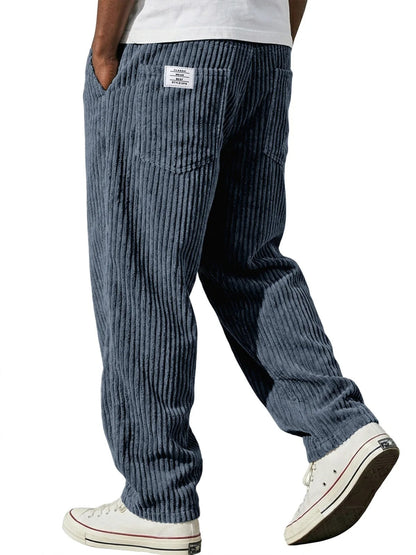 Tennyson | Ribbed Corduroy Straight Leg Trousers