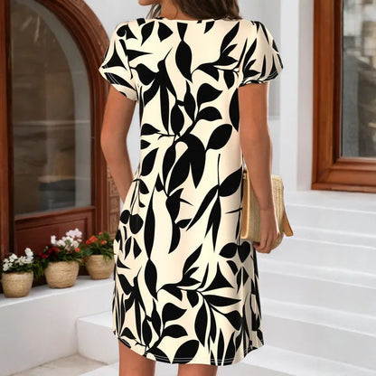 Dovelyn | Relaxed Fit Printed Dress