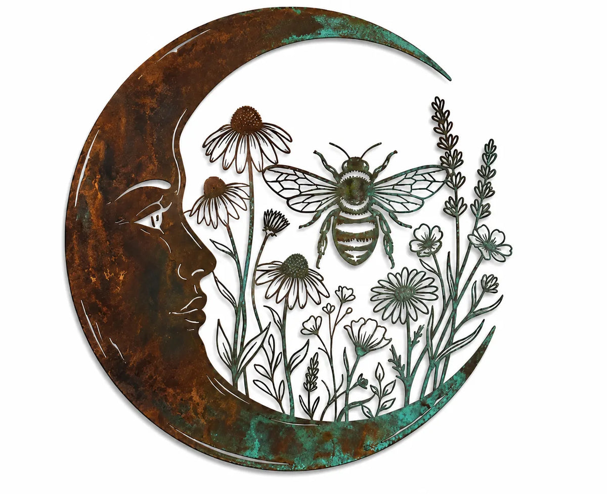 Amelora | Rustic Moon Wall Art