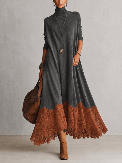 Cresselle | Flowing Lace Hem A Line Dress