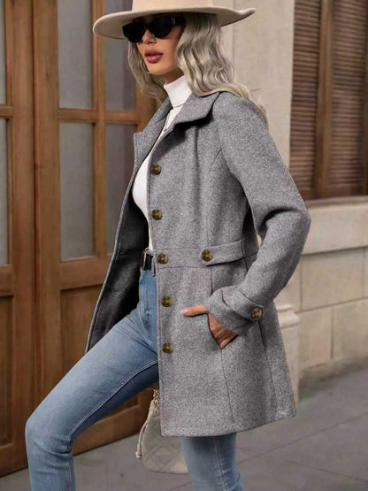 Jacintha | Classic Tailored Mid Length Coat