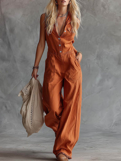 Brionna | Relaxed Wide Leg Jumpsuit