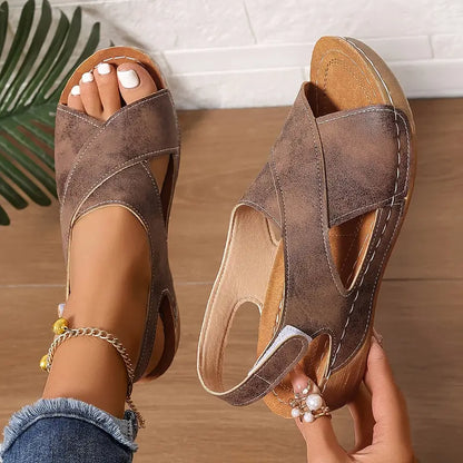 Valessa | Criss Cross Comfort Sandals