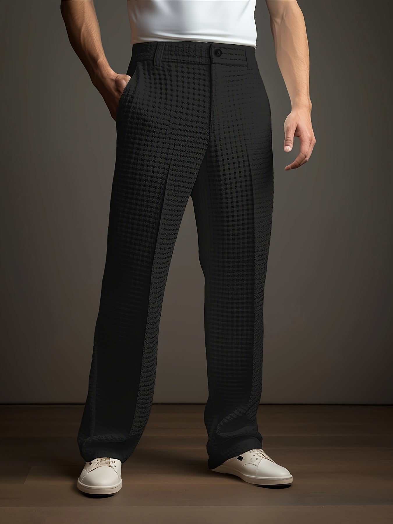 Dempsey | Relaxed Textured Dress Trousers