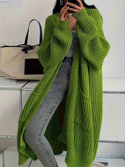 Iolanthe | Textured Pocket Long Cardigan