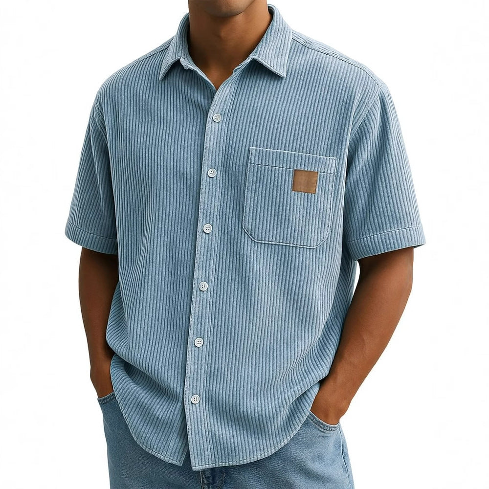 Bastien | Textured Knit Button Shirt