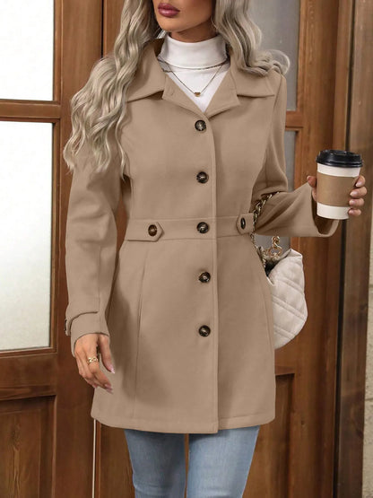 Jacintha | Classic Tailored Mid Length Coat