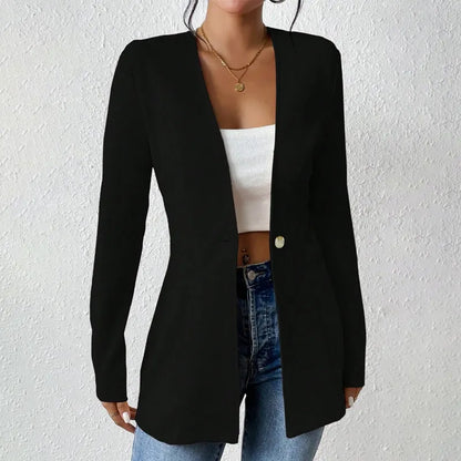 Wisteria | Tailored Open Neck Longline Blazer