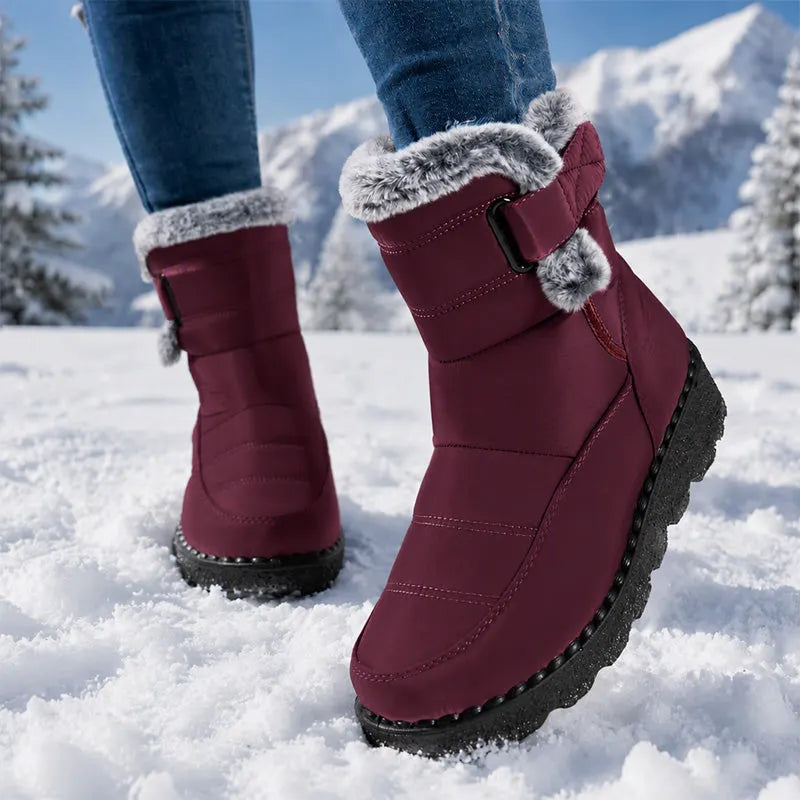 Zora | Plush Lined Buckle Winter Boots