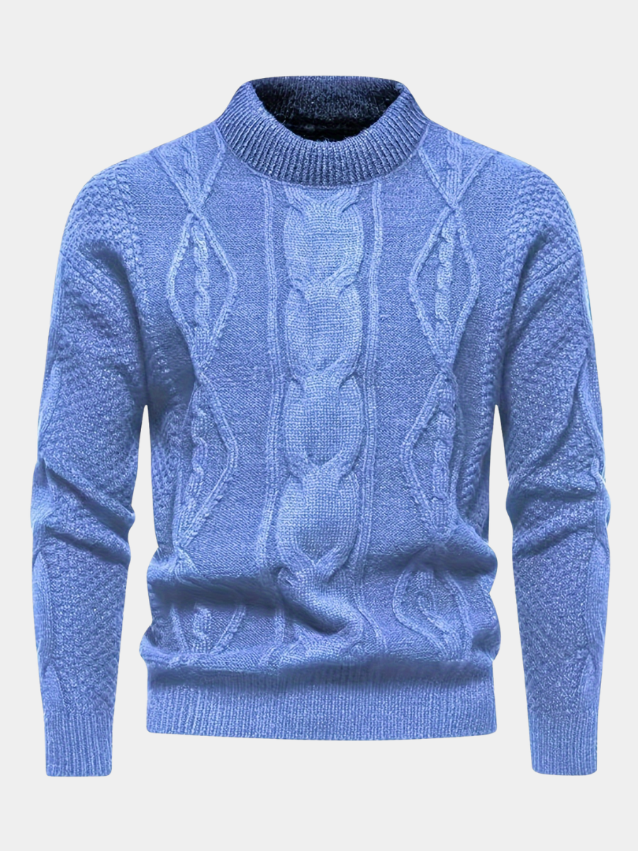 Gannon | Classic Mock Neck Knit Sweater