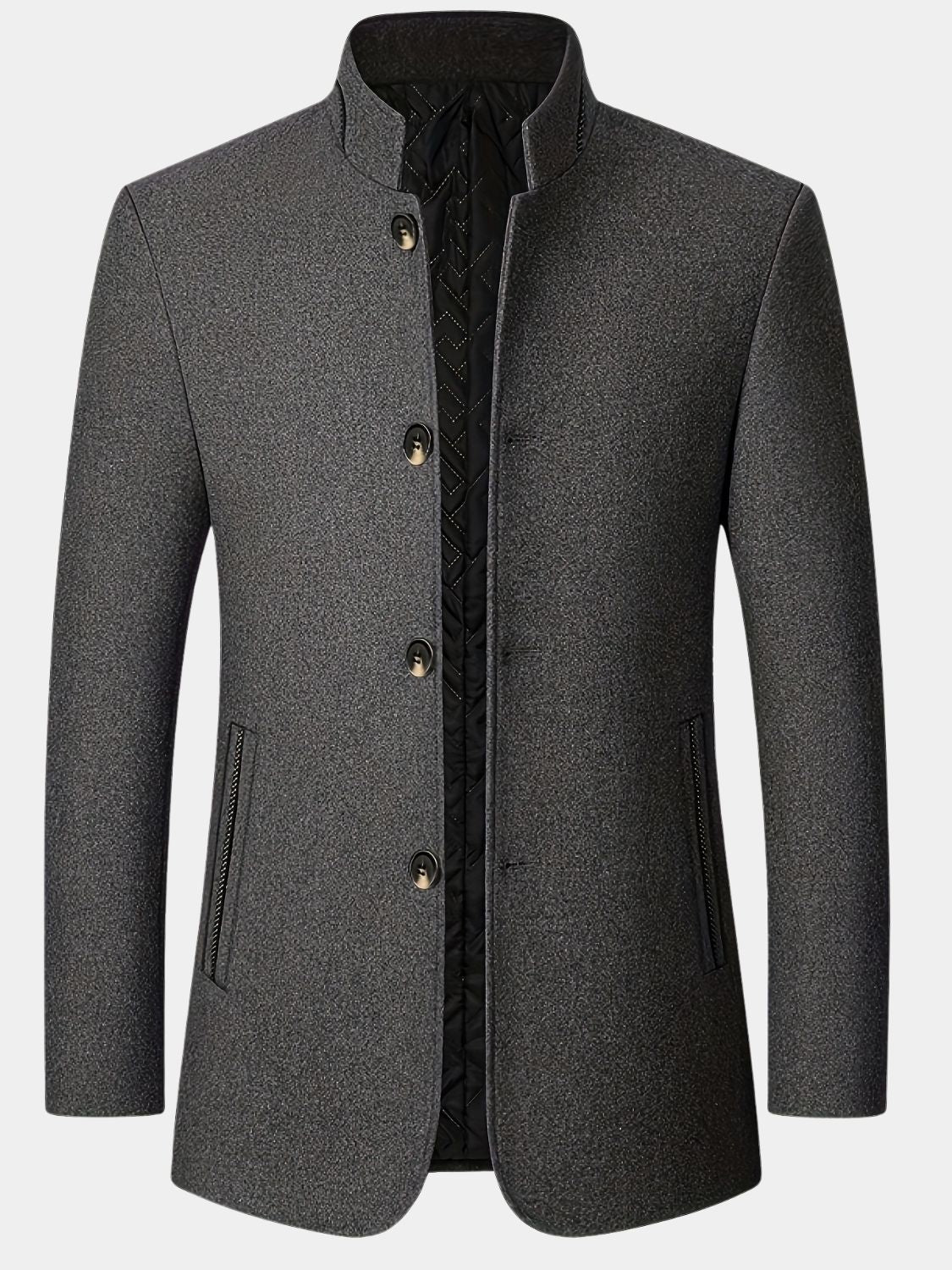 Lowell | Tailored Stand Collar Winter Coat