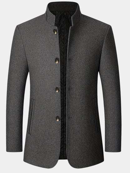 Lowell | Tailored Stand Collar Winter Coat