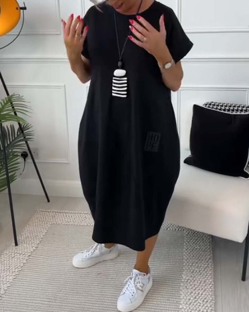 Rosabel | Relaxed Fit Balloon Hem Dress