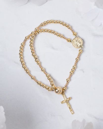 Elyssara | Cross Pendant Beaded Necklace