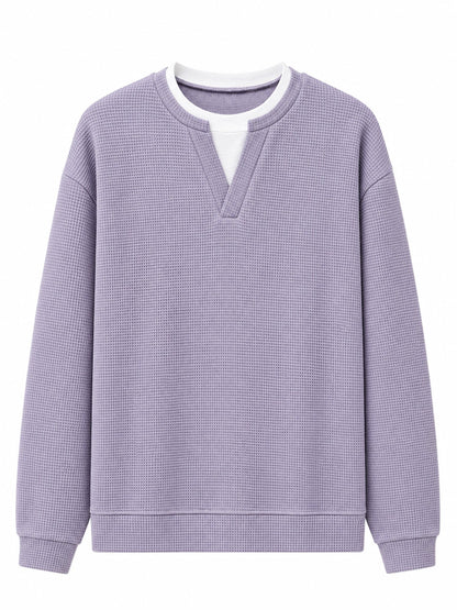 Theron | Textured Notch Neck Sweater