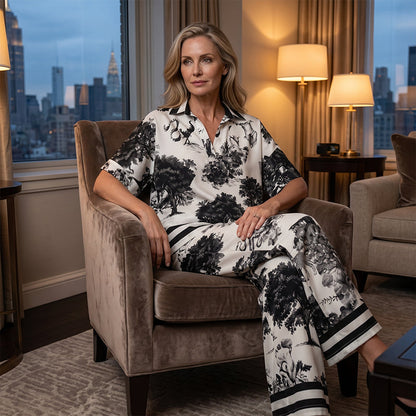 Solviera | Printed Wide Leg Jumpsuit