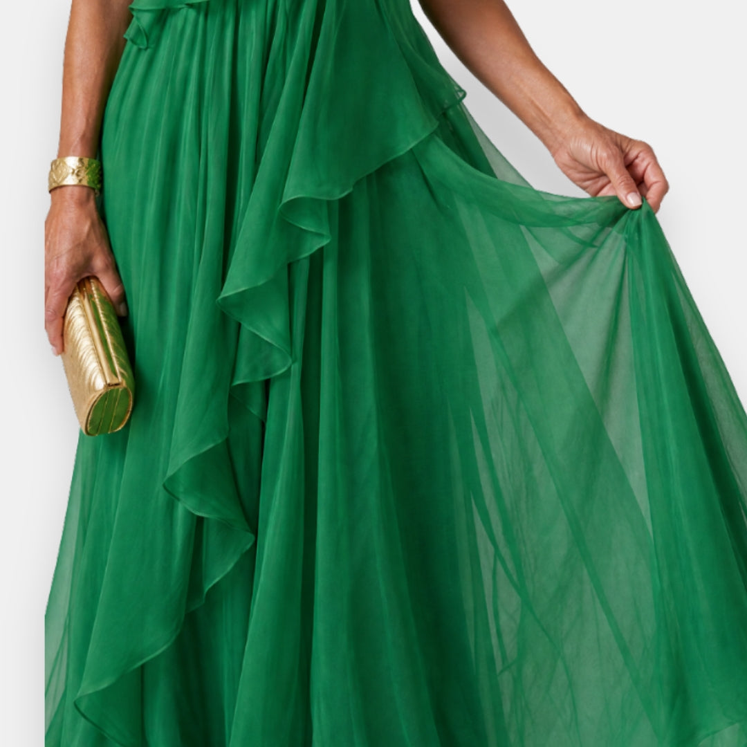 Elisavet | Elegant One Shoulder Maxi Dress